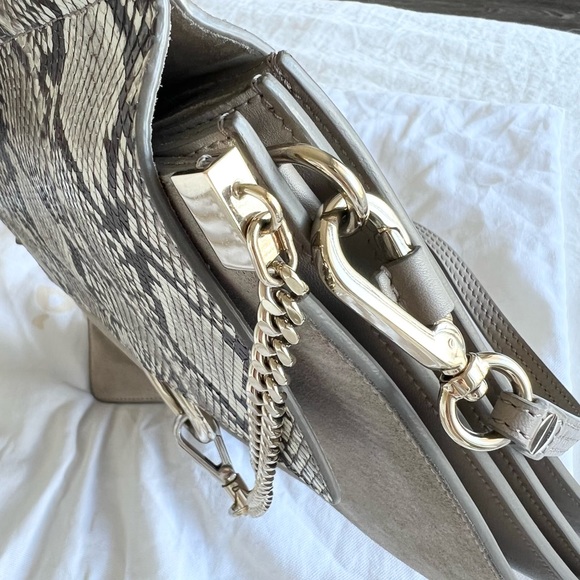 Chloe Faye Shoulder Bag Calfskin with Python Pattern Limited Edition - Picture 11 of 12